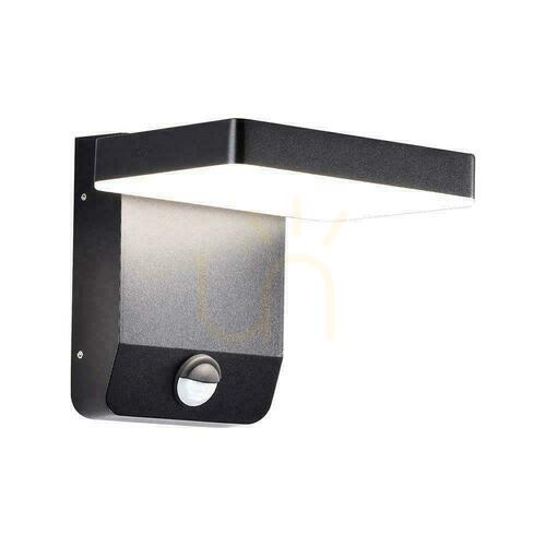 Check V-TAC Projector Façade Luminaire 17W Motion Sensor Black IP65 VT-11020S 3000K 2520lm.