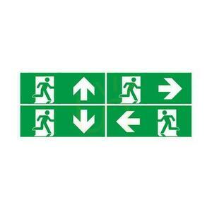 V-TAC 3W LED Emergency Evacuation Luminaire 4 pictograms, TEST button, RF Control VT-997 6400K 120lm 3 Years Warranty small 1