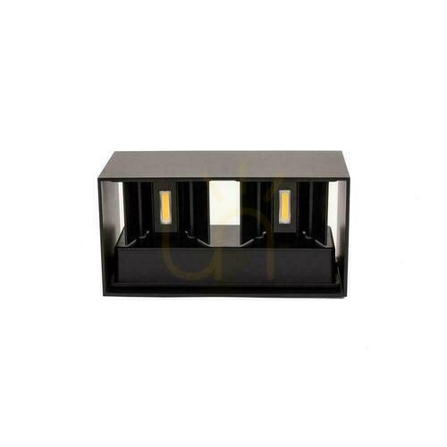 Check V-TAC 24W LED Wall Luminaire Top Bottom IP65 Black VT-8125-B-N 3000K 2720lm.