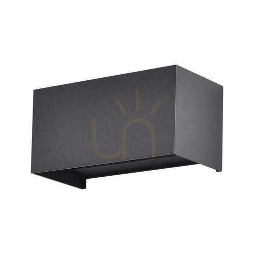Check V-TAC 24W LED Wall Luminaire Top Bottom IP65 Black VT-8125-B-N 3000K 2720lm.