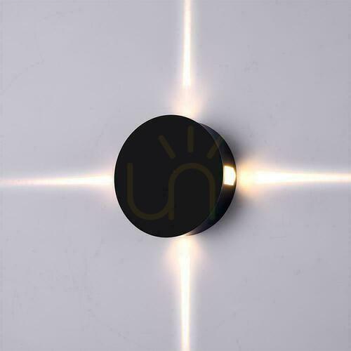 Check V-TAC VT-706-B-N black LED wall light 3 W 428 lm 3000 K IP65 SKU 218215