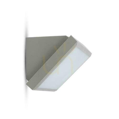 Check V-TAC 20W LED Beveled Gray IP65 VT-8055-N 4000K 2050lm Wall Luminaire.