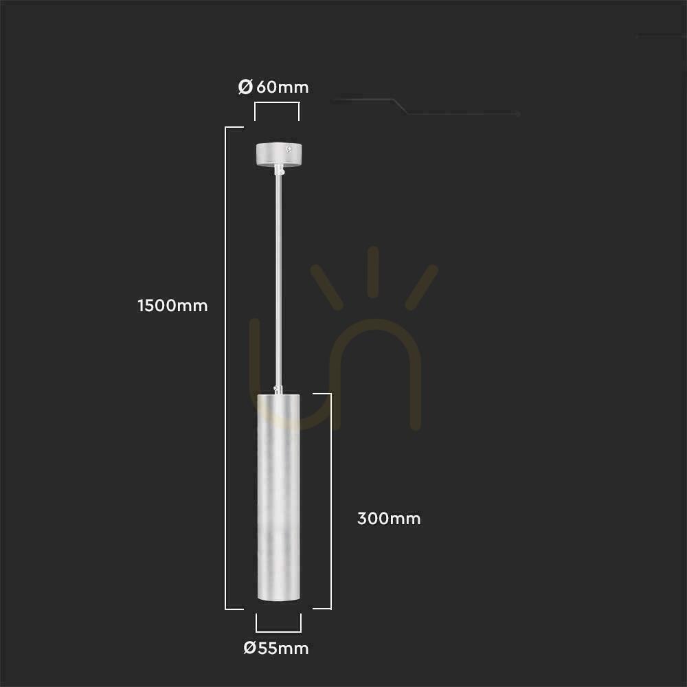 Check V-TAC GU10 Pendant Light Black Aluminium 55x300mm VT-976-300-B, 3-year Warranty V-TAC GU10 Pendant Light Black Aluminium 55x300mm VT-976-300-B, 3-year Warranty