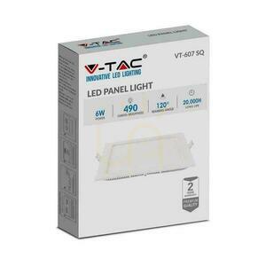 V-TAC Premium LED Downlight Panel 6W Square 120x120 VT-607 6400K 490lm 2 V-TAC Premium LED Downlight Panel 6W Square 120x120 VT-607 6400K 490lm small 2