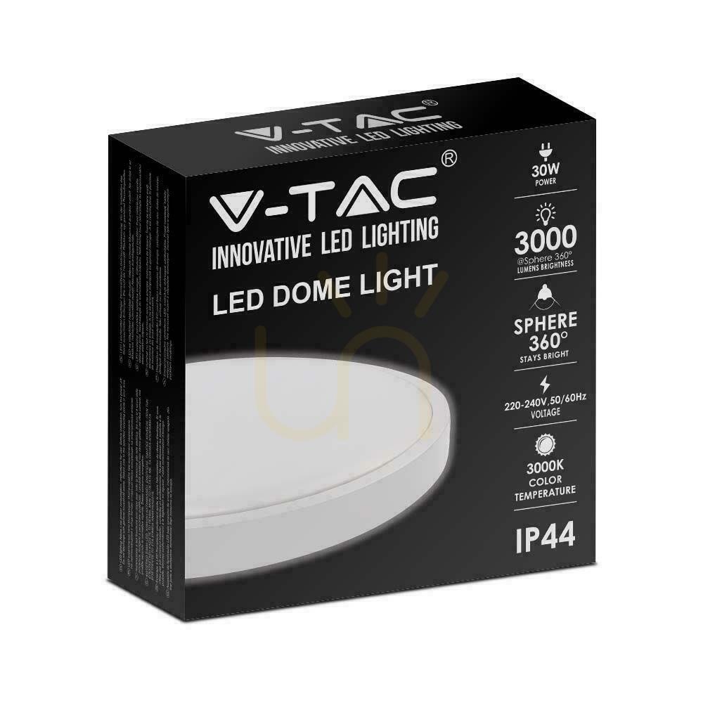 Display V-TAC 30W LED Plafond Round IP44 42cm White VT-8630W-RD 3000K 3000lm. V-TAC 30W LED Plafond Round IP44 42cm White VT-8630W-RD 3000K 3000lm.