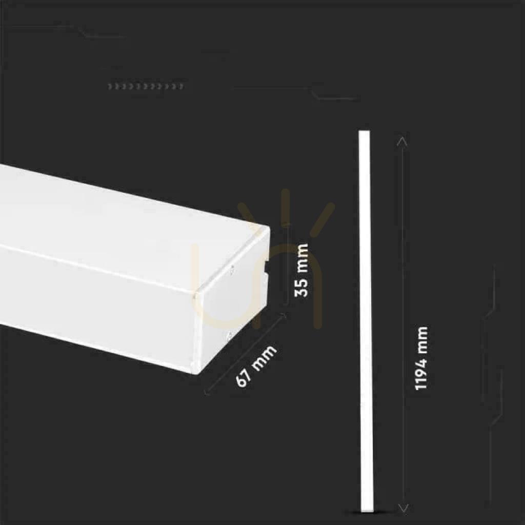 Preview V-TAC LED Linear Surface Mounted SAMSUNG CHIP 40W White UGR<19 DIMM VT-7-46 4000K 3400lm 5 Year Warranty V-TAC LED Linear Surface Mounted SAMSUNG CHIP 40W White UGR<19 DIMM VT-7-46 4000K 3400lm 5 Year Warranty