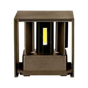 V-TAC 11W LED Wall Luminaire Top Bottom Adjustable Bronze Corten Square IP65 VT-759-12 3000K 1360lm small 4