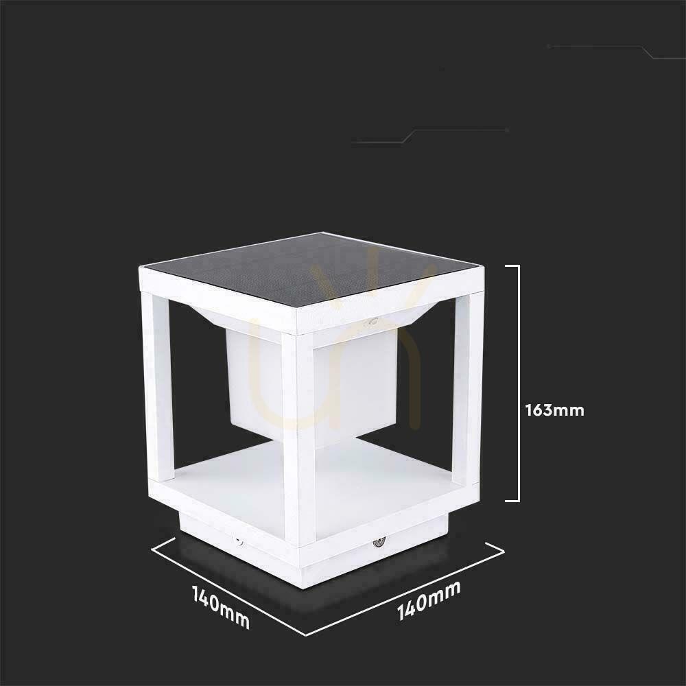 Preview Garden Pole Solar V-TAC 2W LED Motion Sensor IP65 White VT-11022 3000K 90lm 3 Years Warranty Garden Pole Solar V-TAC 2W LED Motion Sensor IP65 White VT-11022 3000K 90lm 3 Years Warranty