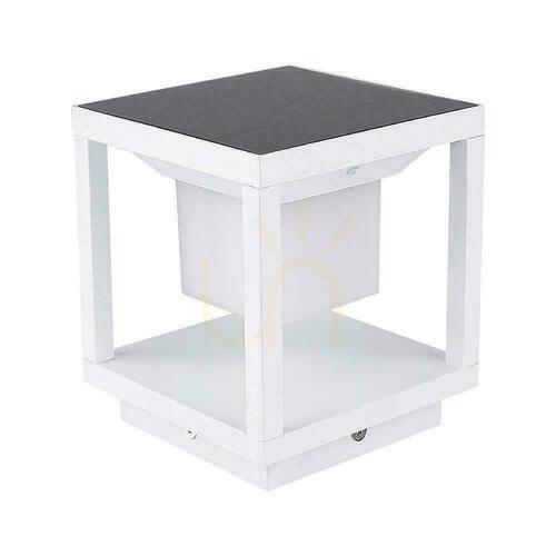 Check Garden Pole Solar V-TAC 2W LED Motion Sensor IP65 White VT-11022 3000K 90lm 3 Years Warranty