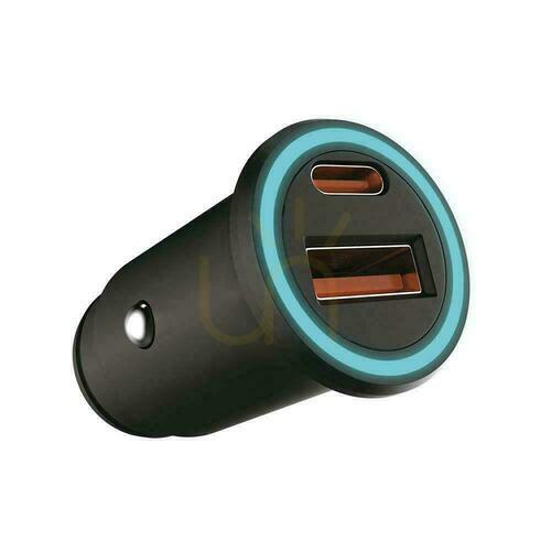 Check V-TAC USB 12-24V 18W + USB-C 20W Car Lighter Charger VT-5318