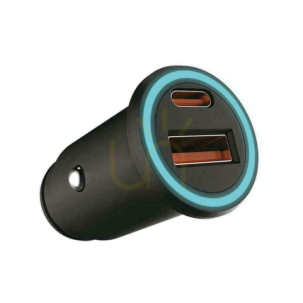 V-TAC USB 12-24V 18W + USB-C 20W Car Lighter Charger VT-5318