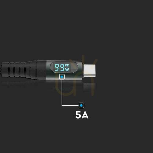 Check V-TAC VT-5303 USB-C to USB-C Cable Black 1 m 100 W