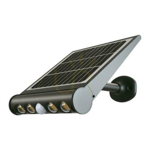 Check Solar Projector 8W LED Black 8in1 Motion Sensor IP65 V-TAC VT-11108 4000K 950lm