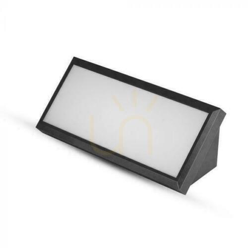 Check V-TAC 12W LED Beveled Wall Luminaire Black IP65 VT-8054 4000K 1250lm.