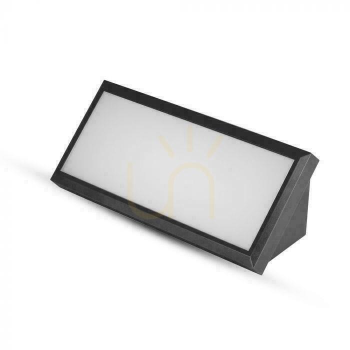 View V-TAC 12W LED Beveled Wall Luminaire Black IP65 VT-8054 4000K 1250lm. V-TAC 12W LED Beveled Wall Luminaire Black IP65 VT-8054 4000K 1250lm.