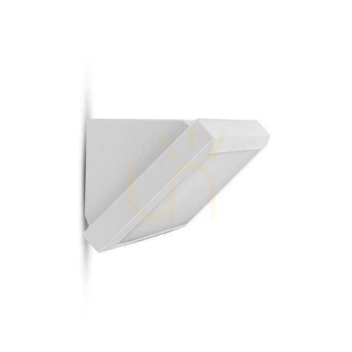 Check V-TAC 12W LED Beveled Wall Luminaire White IP65 VT-5142 4000K 1250lm.