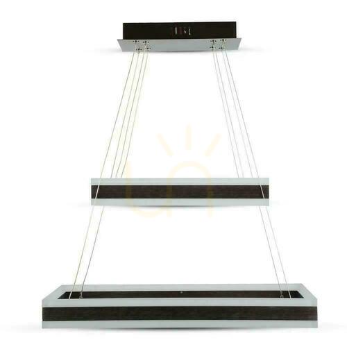 Check V-TAC 100W Soft Light Chandelier Pendant LED Luminaire Dimmable Coffee VT-101-2D-C-N 3000K 6300lm 3 Years Warranty
