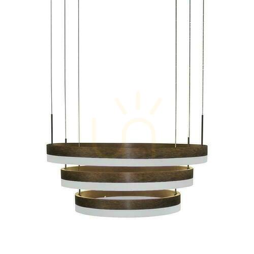 Check V-TAC 82W Soft Light Chandelier Pendant LED Luminaire Dimmable Coffee VT-82-3D 3000K 4550lm 3 Years Warranty