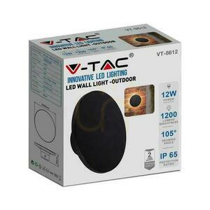 V-TAC VT-8612B-RD black LED wall light, 12 W, 4000 K, 1400 lm, IP65 small 4