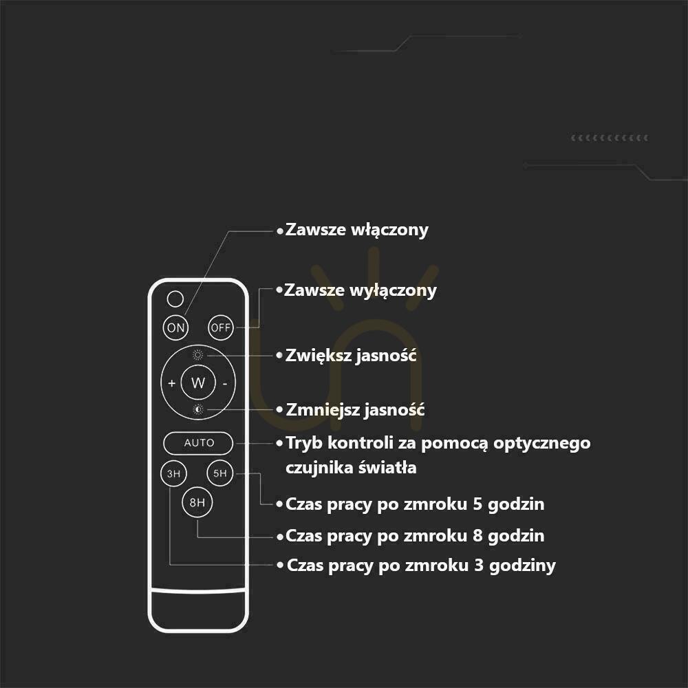 Display V-TAC 12W Solar LED Projector Remote Control, AUTO, Timer IP65 VT-55100 4000K 1200lm V-TAC 12W Solar LED Projector Remote Control, AUTO, Timer IP65 VT-55100 4000K 1200lm