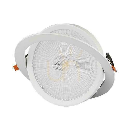 Check V-TAC LED Downlight SAMSUNG CHIP 10W Moving VT-2-10 6500K 1060lm 5 Years Warranty.