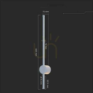 LED V-TAC 12W IP65 White 63cm VT-11112-W 3000K 1400lm Wall Mounting. 2 LED V-TAC 12W IP65 White 63cm VT-11112-W 3000K 1400lm Wall Mounting. small 2
