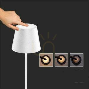 V-TAC 4W LED Floor Lamp White IP54 Rechargeable VT-7544-W 3000K 300lm. small 8