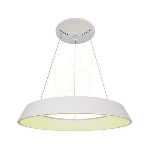Check V-TAC 48W LED TRIAC Pendant Luminaire White VT-7755 3000K 5000lm