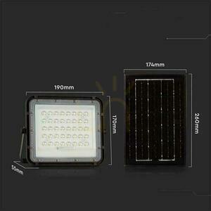 V-TAC 6W Solar LED Projector Remote Control, AUTO, Timer, IP65 Black VT-40W 4000K 400lm small 4