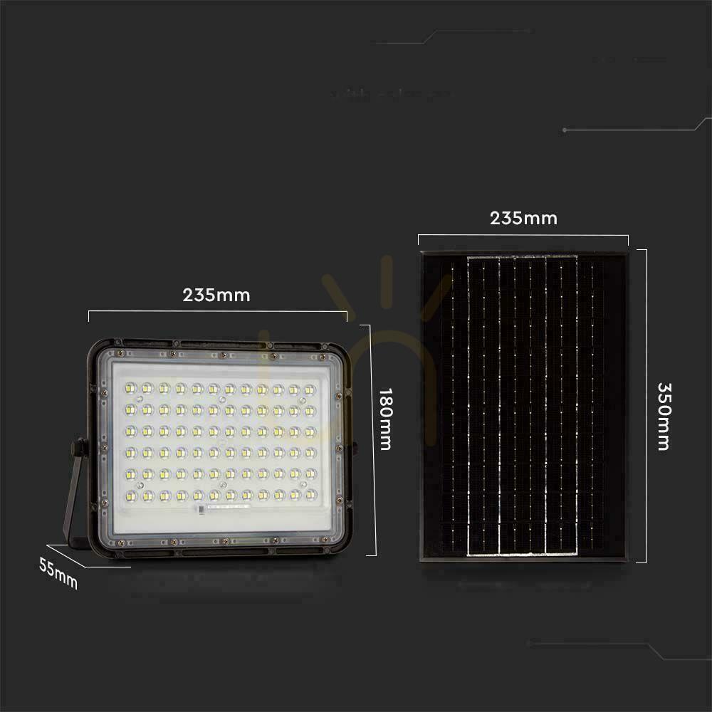 Show V-TAC 15W Solar LED Projector Remote Control, AUTO, Timer, IP65 Black VT-120W 4000K 1200lm V-TAC 15W Solar LED Projector Remote Control, AUTO, Timer, IP65 Black VT-120W 4000K 1200lm