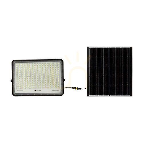 Check V-TAC 30W Solar LED Projector Remote Control, AUTO, Timer, IP65 Black VT-240W 6400K 2600lm
