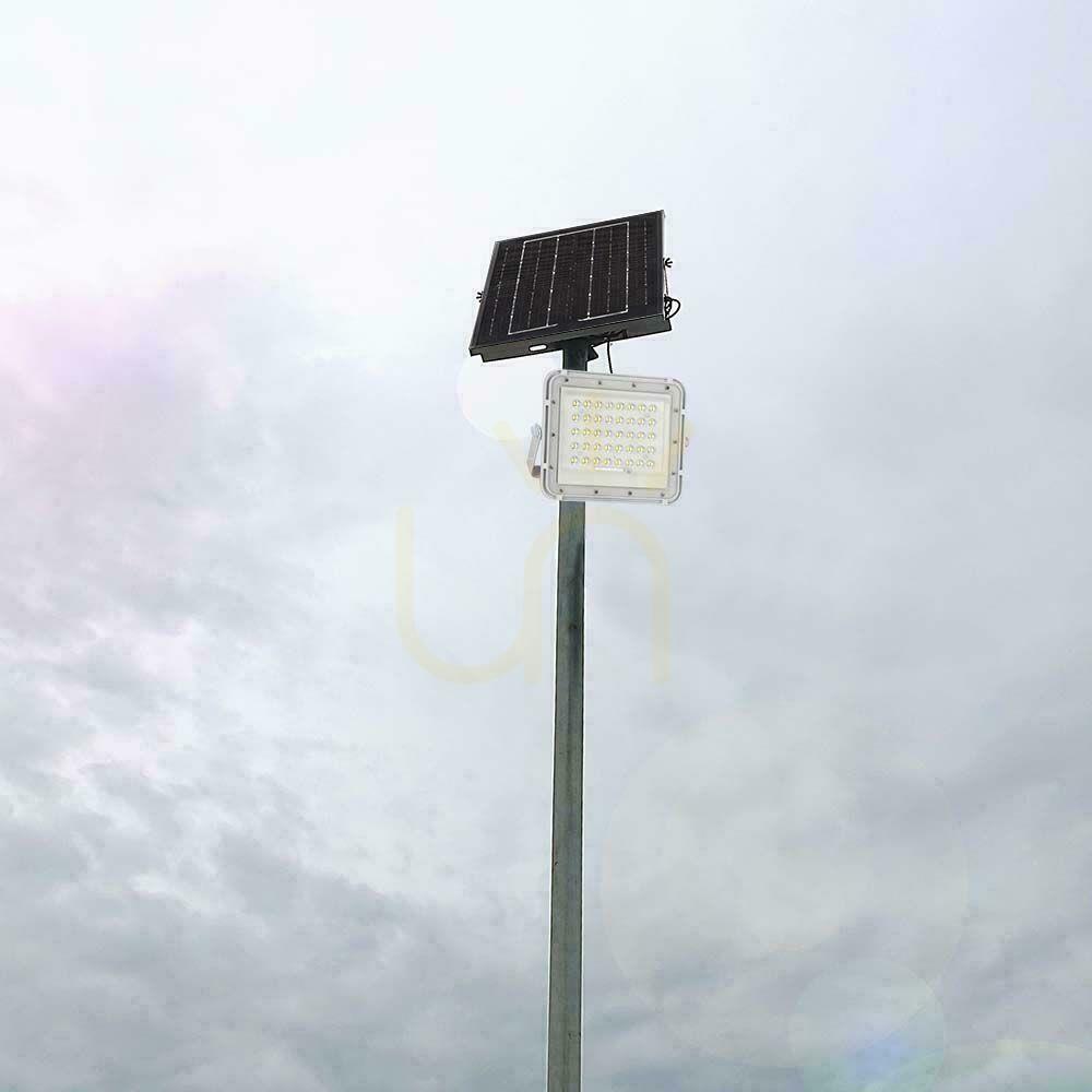 View V-TAC 6W Solar LED Projector Pilot, AUTO, Timer, IP65 White VT-40W-W 6400K 400lm V-TAC 6W Solar LED Projector Pilot, AUTO, Timer, IP65 White VT-40W-W 6400K 400lm
