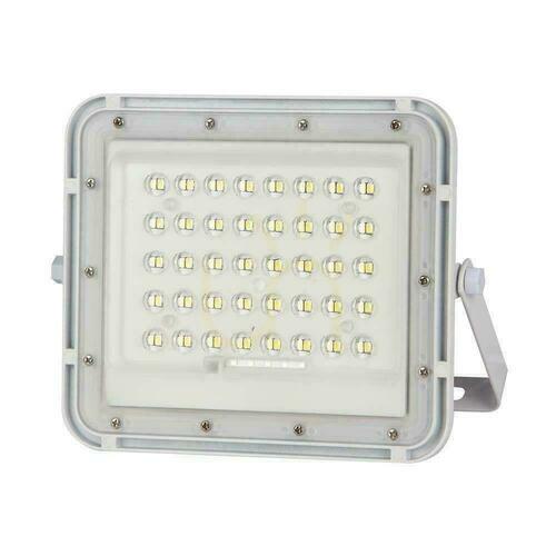 Check V-TAC 6W Solar LED Projector Remote Control, AUTO, Timer, IP65 White VT-40W-W 4000K 400lm.