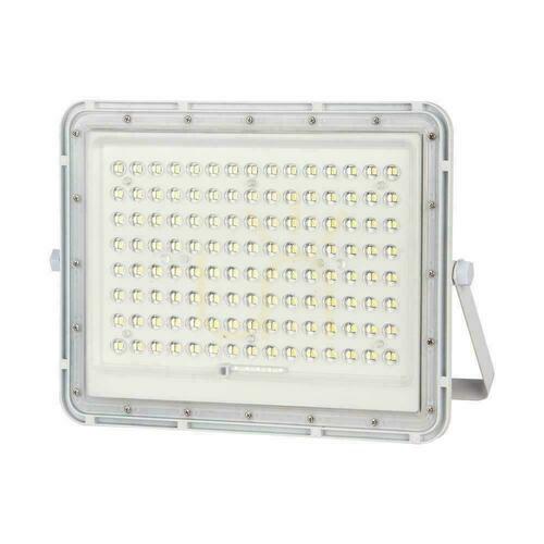 Check V-TAC 20W Solar LED Projector Remote Control, AUTO, Timer, IP65 White VT-180W-W 6400K 1800lm