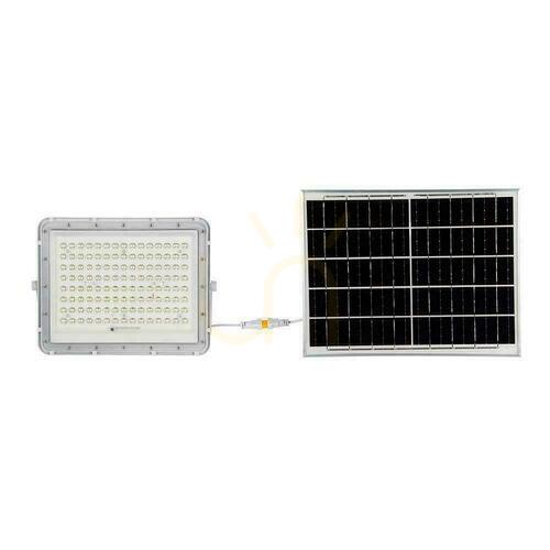 Check V-TAC 20W Solar LED Projector Remote Control, AUTO, Timer, IP65 White VT-180W-W 4000K 1800lm