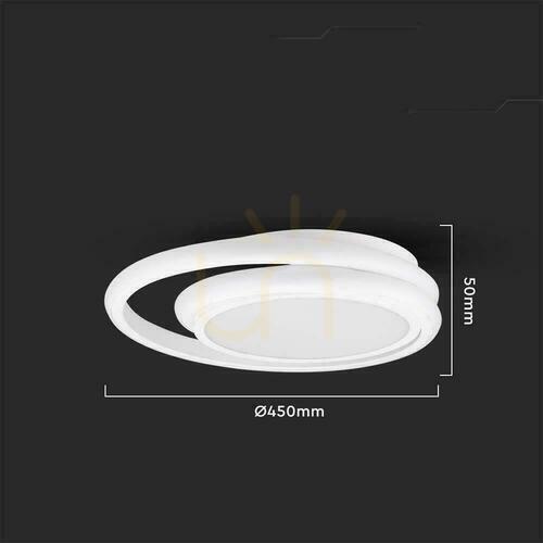 Check V-TAC 38W White 3-in-1 Ceiling Luminaire VT-7761 4000K 4050lm.