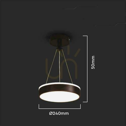 Check Pendant Light V-TAC VT-7765 Black LED 12W 4000K 1280 lm 24 cm