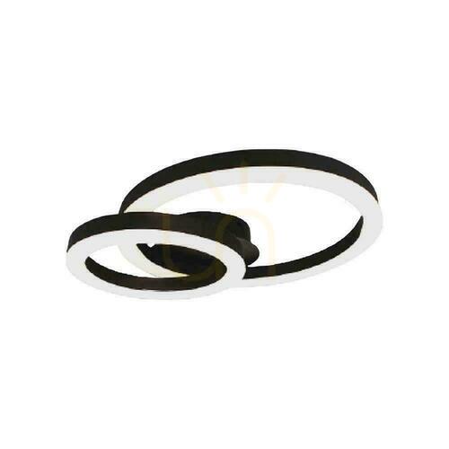 Check V-TAC VT-7787 LED Ceiling Light, 20 W 3000 K, 2130 lm, Black, 45 × 30 cm
