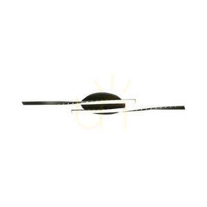 V-TAC VT-7788 LED ceiling light black 12W 1280lm 3000K two twisted bars 94.5 cm small 0