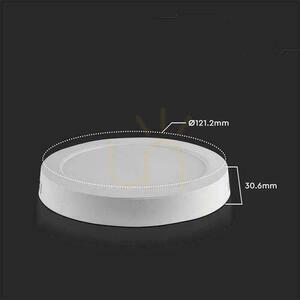 V-TAC Surface Mounted LED Panel Premium Downlight 6W Round fi120 VT-60006 4000K 660lm. small 2