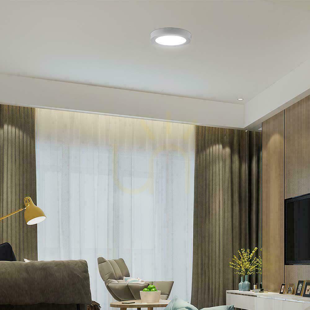 View V-TAC Surface Mounted LED Panel Premium Downlight 6W Round fi120 VT-60006 6500K 660lm. V-TAC Surface Mounted LED Panel Premium Downlight 6W Round fi120 VT-60006 6500K 660lm.