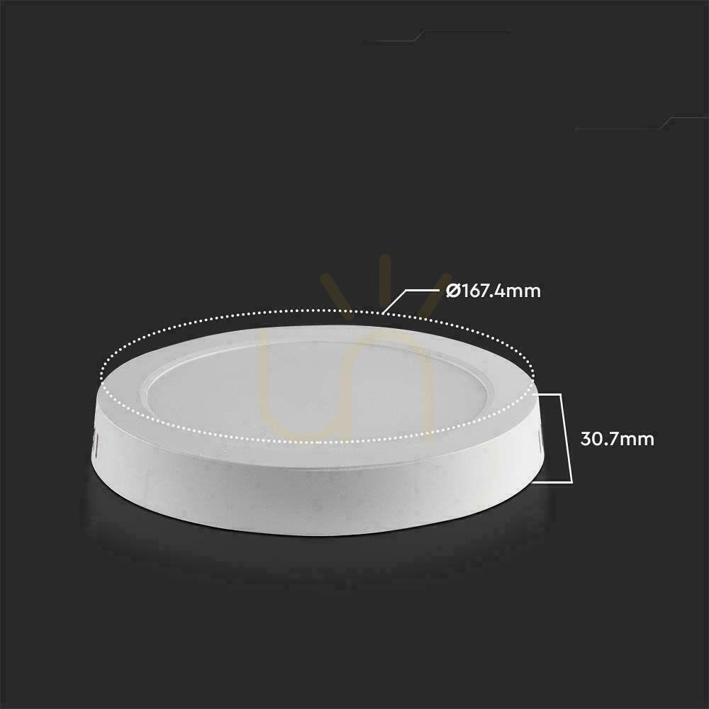 Preview V-TAC Surface Mounted LED Panel Premium Downlight 12W Round fi170 VT-60012 3000K 1200lm. V-TAC Surface Mounted LED Panel Premium Downlight 12W Round fi170 VT-60012 3000K 1200lm.