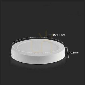 V-TAC Surface Mounted LED Panel Premium Downlight 18W Round fi215 VT-60018 3000K 1850lm. small 3