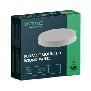 V-TAC Surface Mounted LED Panel Premium Downlight 18W Round fi215 VT-60018 6500K 1980lm. small 2