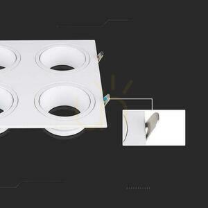 V-TAC VT-442 Four-Head White GU10 Ceiling Spotlight small 5