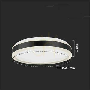 V-TAC VT-7779 LED Ceiling Light, 18 W, 4000 K, 1280 lm, Round, Black, Ø35 cm small 1
