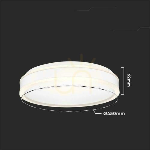 Check Plafond V-TAC 24W LED 3in1 White Round fi.45cm VT-7780 4000K 2500lm