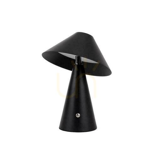 Check V-TAC 3W LED 24cm Desktop Night Light USB Charging Dimmable Black VT-1051 3000K-6000K 200lm.
