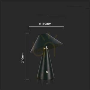 V-TAC 3W LED 24cm Desktop Night Light USB Charging Dimmable Black VT-1051 3000K-6000K 200lm. 5 V-TAC 3W LED 24cm Desktop Night Light USB Charging Dimmable Black VT-1051 3000K-6000K 200lm. small 5