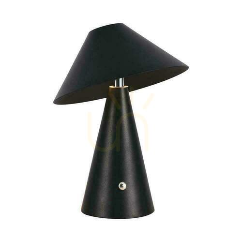Check V-TAC 3W LED 24cm Desktop Night Light USB Charging Dimmable Black VT-1051 3000K-6000K 200lm.